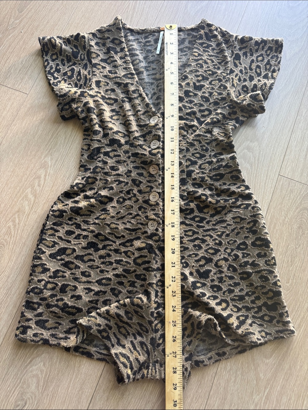 Free People Phoenix Romper Leopard Print Size XS - Picture 14 of 15